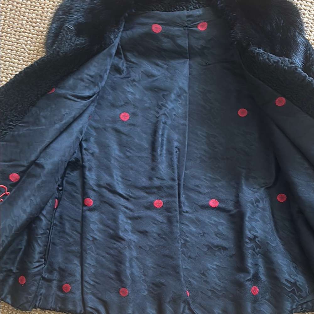Vintage Mink Sheep Fur Cropped Jacket - Picture 4 of 10